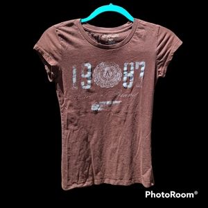 Aéropostale Logo Short Sleeve Scoopneck T-shirt Sz M (Juniors)